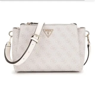 Bolso Guess Beige y Blanco Mujer