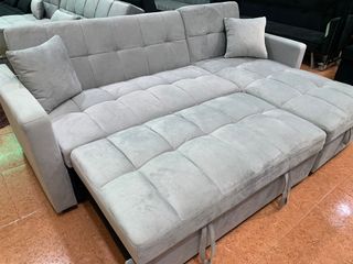Sofá Cama Kris 210cm con Arcón Gris