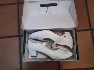 Zapatos Flamenco El Rocío Blancos Talla 41