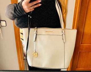 Bolso Michael Kors Piel Blanco ORIGINAL