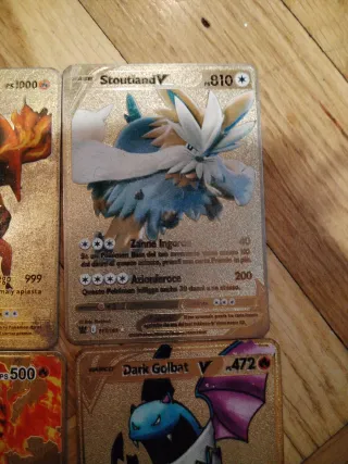 Cartas Pokémon Metal Edición Limitada