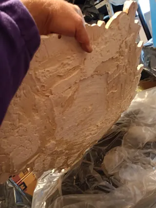 Rosone in gesso decorativo vintage