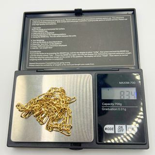 Cadena Figaro Oro 18k 8.34 gr.