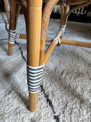 Sillas de comedor ratán sintético y madera