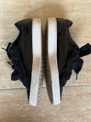 Zapatillas Puma Mujer Negras Charol