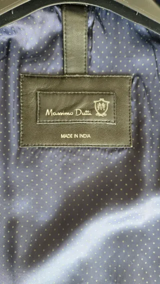 Cazadora Piel Massimo Dutti - Talla M - REESTRENO