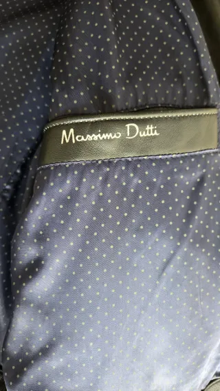 Cazadora Piel Massimo Dutti - Talla M - REESTRENO