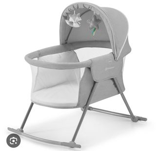 Mini Cuna Moisés Mecedora Gris