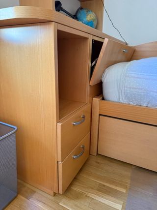 Dormitorio juvenil madera completo