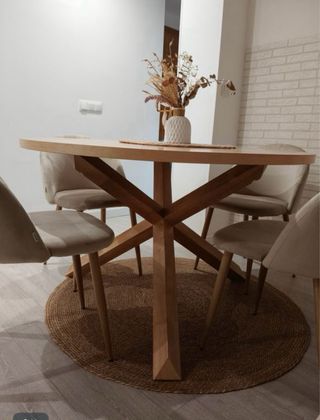 Tablero de mesa de comedor redonda Sklum