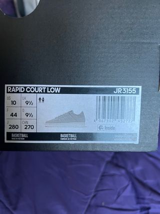 Adidas Rapid Court Low Grises