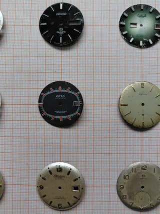 Lote 6 Esferas Relojes Pulsera (Seiko, Oris, Zenit