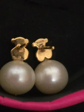 Pendientes tous perla y oro