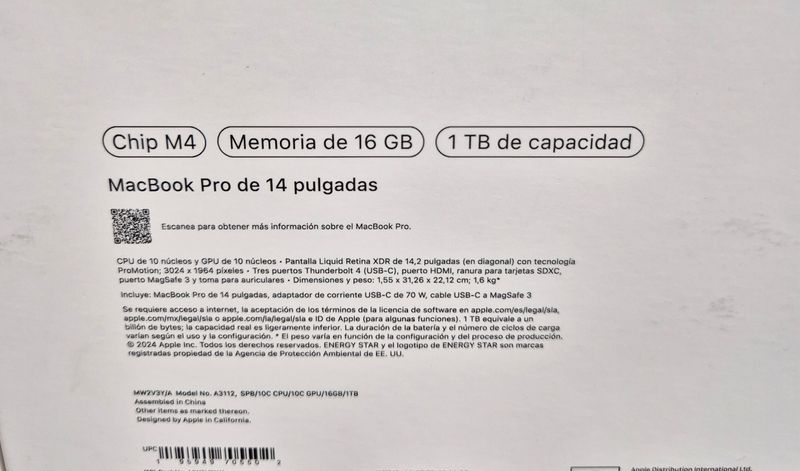 MacBook Pro M4 1TB (3 ciclos)Somos tienda-Garantía afbeelding 9