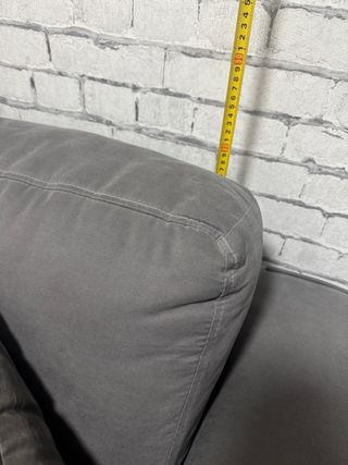 Sofá 3 plazas gris antracita