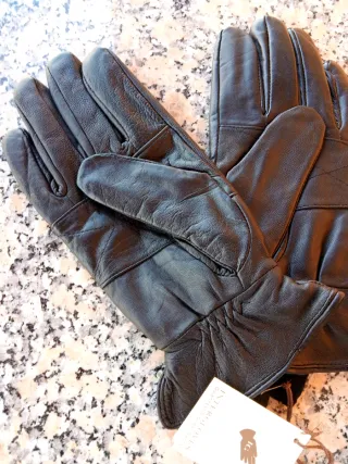 Guantes de Piel Negro Intergloves