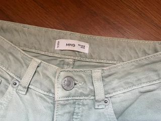 Pantalones anchos verdes Mango