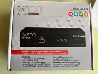 Sintonizador TDT Sveon SDT8400 USB Grabador