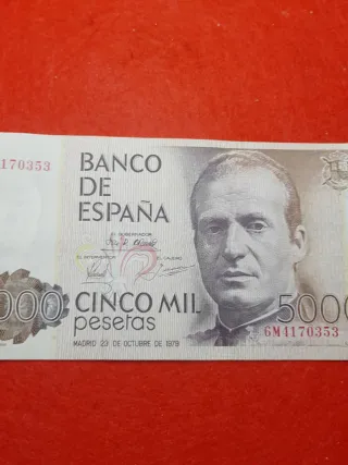 Billete 5000 pesetas España 1979