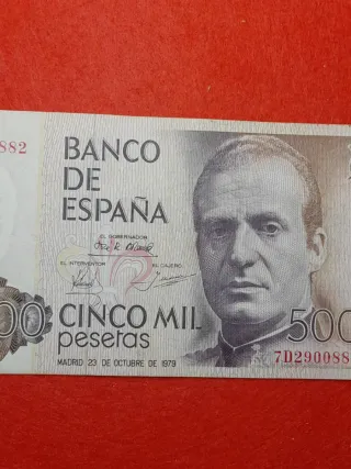 Billete 5000 Pesetas Banco de España 1979