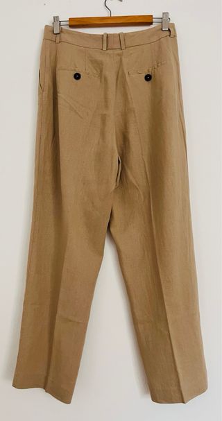 Pantalón de lino, recto, Zara S