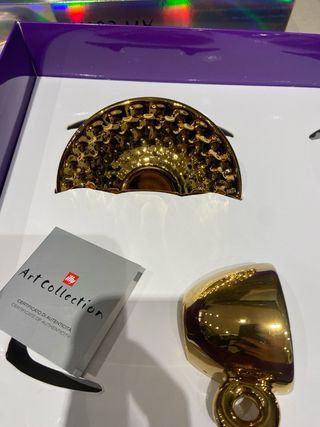 Coppia Tazze Caffè Illy Oro e Argento