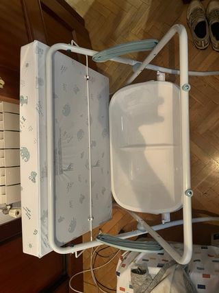 Bañera cambiador plegable para bebés