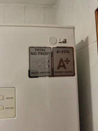 Nevera combi LG Total No Frost A+