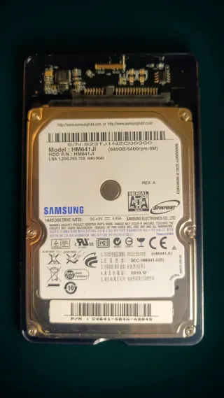 Disco Duro Externo 640GB USB 3.0