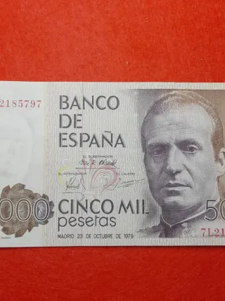 Billete 5000 Pesetas Banco de España 1979