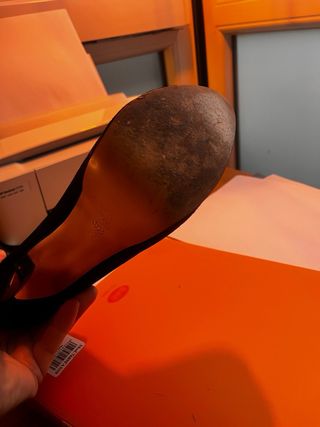 CASADEI Decolleté punta tonda tacco Blade nero