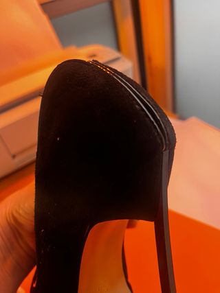 CASADEI Decolleté punta tonda tacco Blade nero