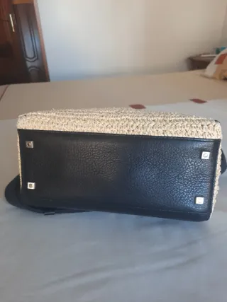 Bolso Purificación García Beige y Negro