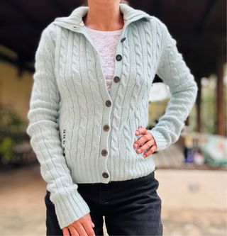 Cardigan lana, cashmere e alpaca