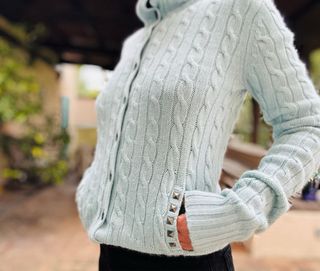 Cardigan lana, cashmere e alpaca