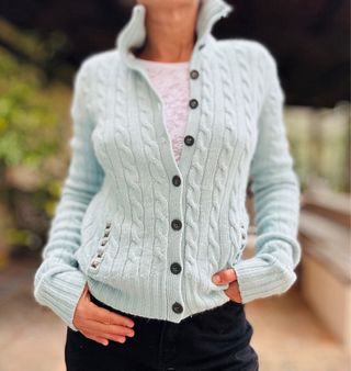 Cardigan lana, cashmere e alpaca