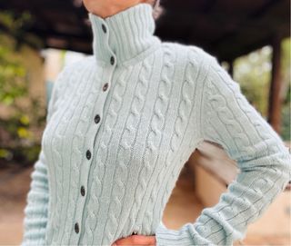 Cardigan lana, cashmere e alpaca