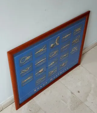 Cuadro Nudos Marineros Madera