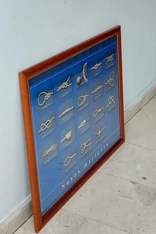 Cuadro Nudos Marineros Madera