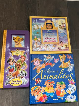 Lote 6 cuentos, 1 interactivo con pilas incluidas.