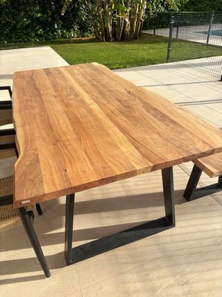 Mesa Comedor Acacia Kave Home 2.20x1m