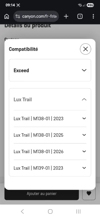 Tapa Cuadro CANYON LUX TRAIL GP0483-01
