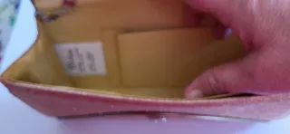 Pochette elegante glitter oro bronzo