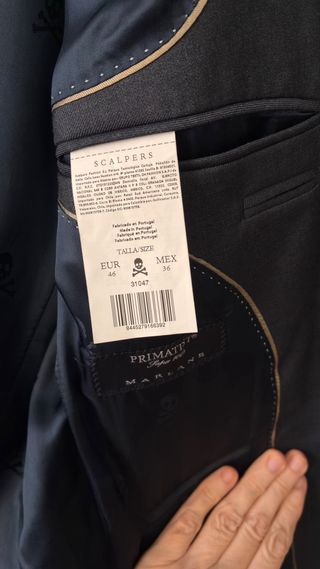 Traje Scalpers Azul Marino Talla 46