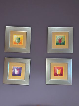 Conjunto de 4 cuadros decorativos