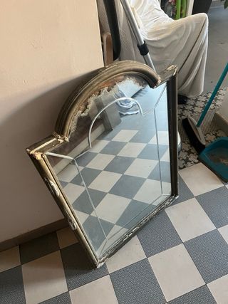 Espejo antiguo madera