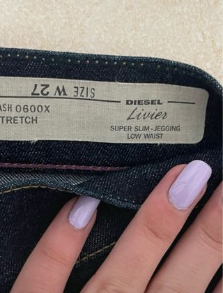 Diesel Jeans Vintage Lavaggio Scuro Taglia 27