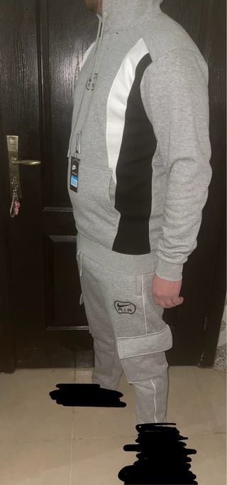 Conjunto Nike Air Gris y Blanco