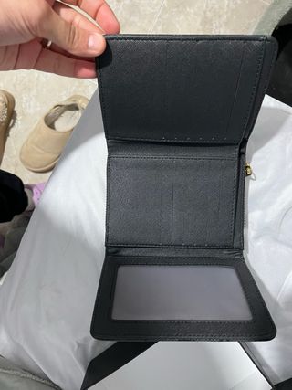 Monedero Coach Negro/Gris Nuevo