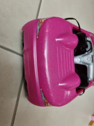 Macchina Barbie rosa scintillante